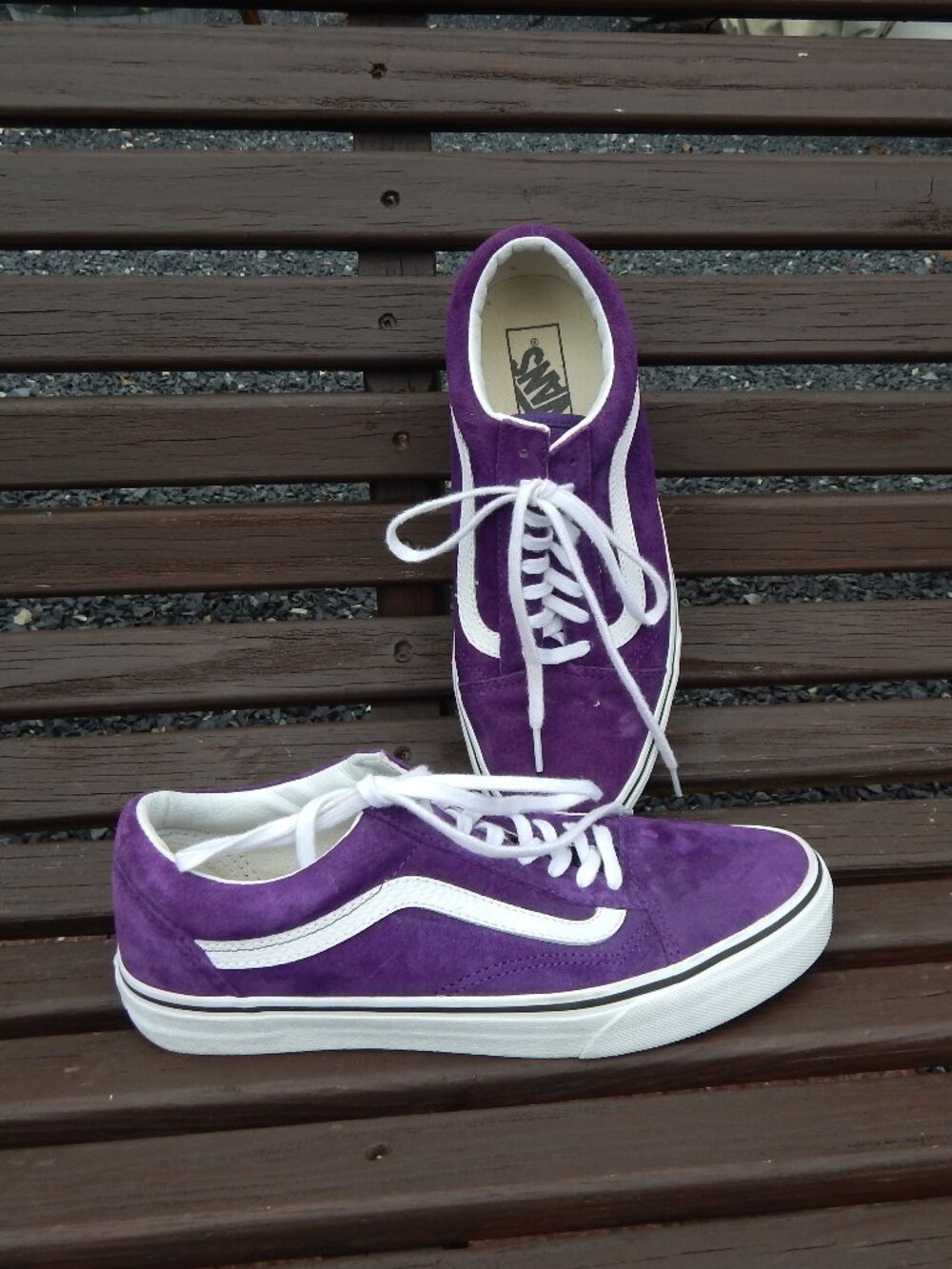 Vans Old Skool Purple Skate Leisure Shoes Womens 9.5 or Mens 8
